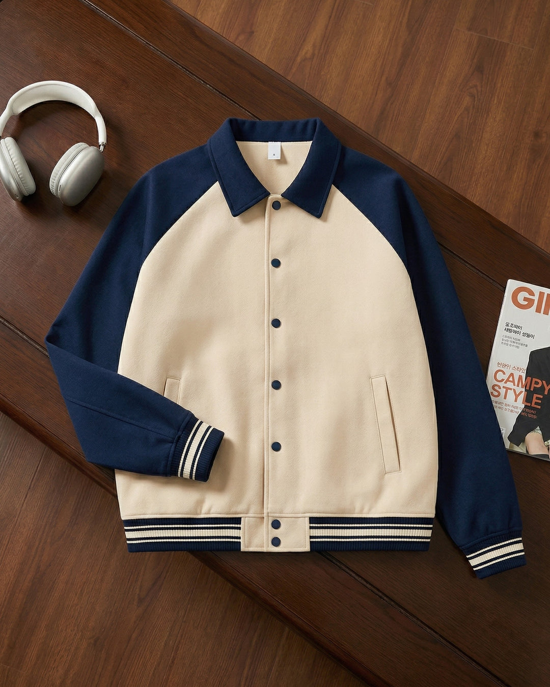 Giorgio Cotton-Blend Varsity Jacket