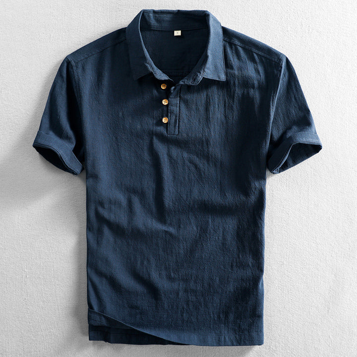 Alessio Linen Polo Shirt