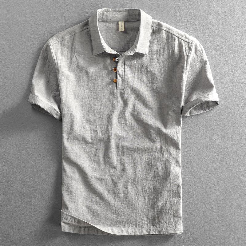 Alessio Linen Polo Shirt