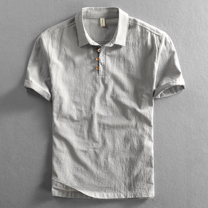 Alessio Linen Polo Shirt