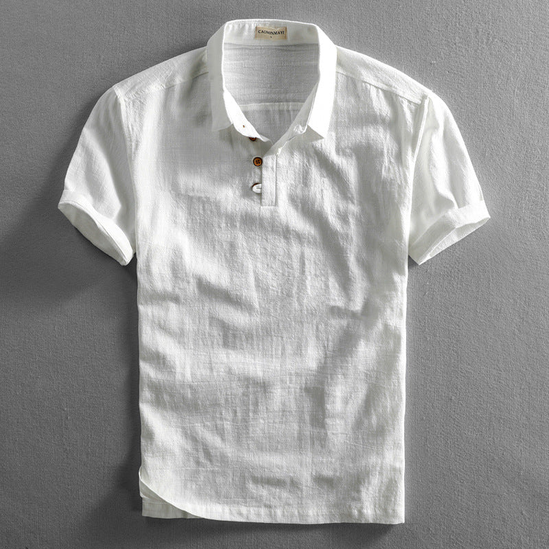 Alessio Linen Polo Shirt