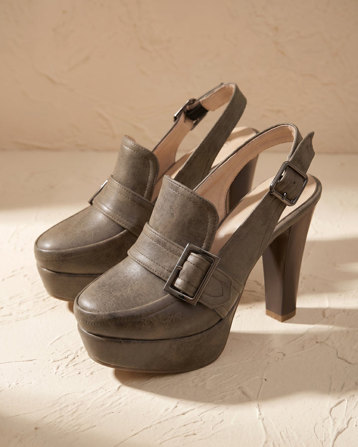 Teodora Platform Slingback Loafers