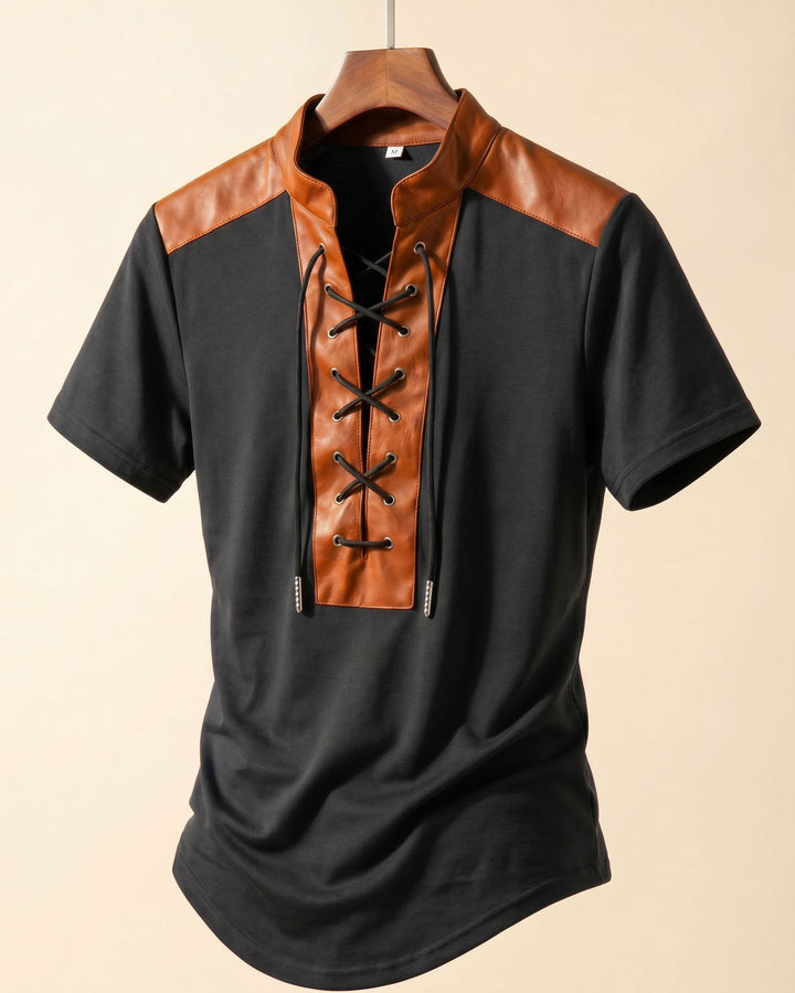 Renzo Lace-Up T-Shirt