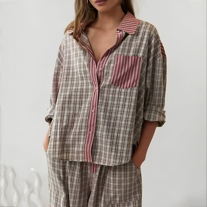 Chiara Relaxed Plaid Pyjama Set