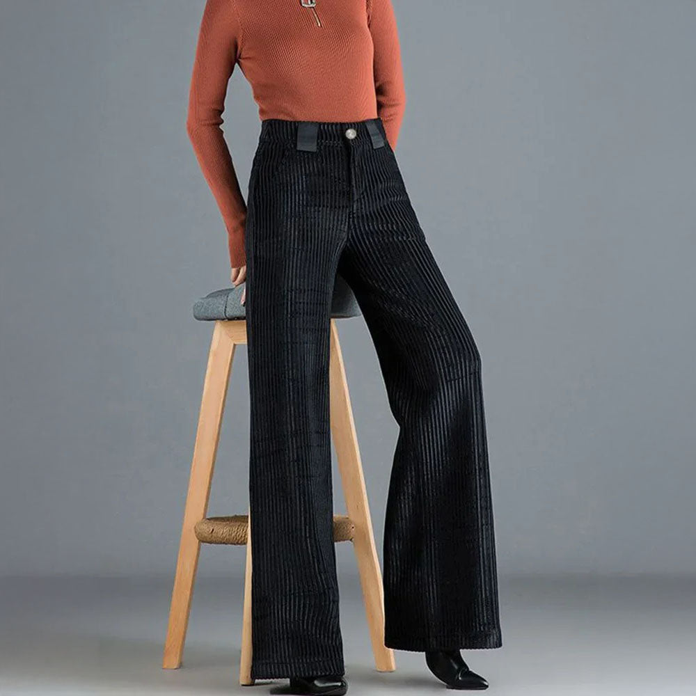 Eliana Wide-Leg Velvet Pants