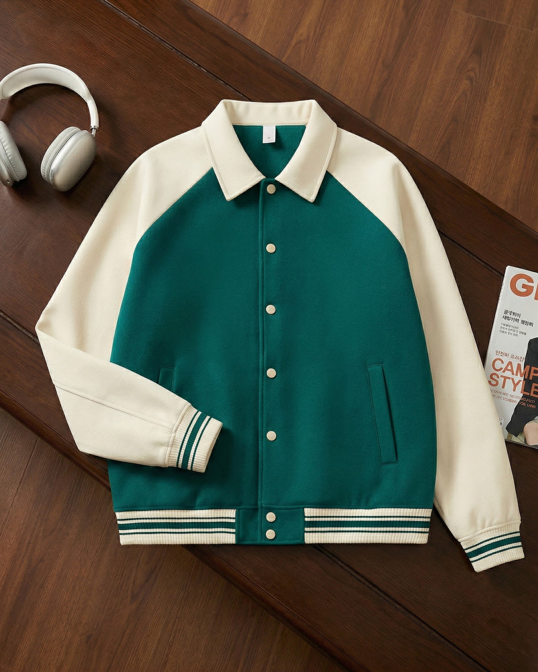Giorgio Cotton-Blend Varsity Jacket