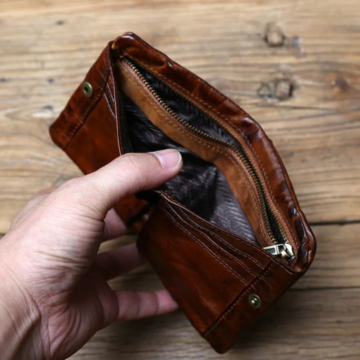Silvano Distressed Leather Wallet