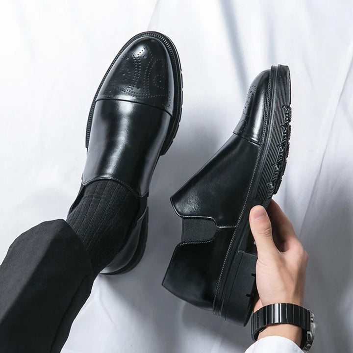 Alessio Cap-Toe Leather Loafers