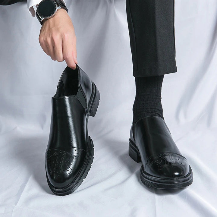 Alessio Cap-Toe Leather Loafers