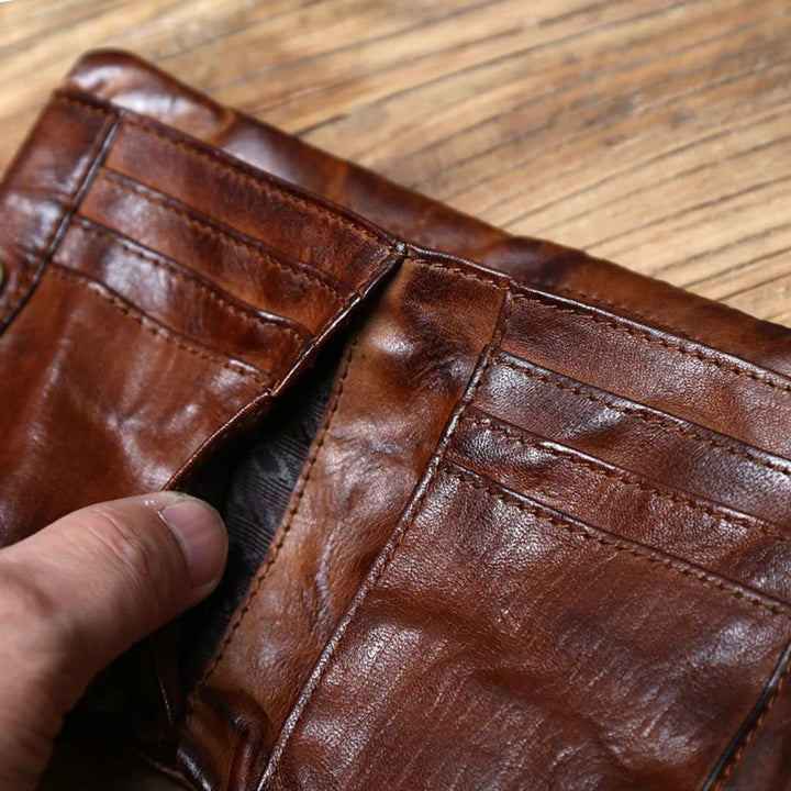 Silvano Distressed Leather Wallet