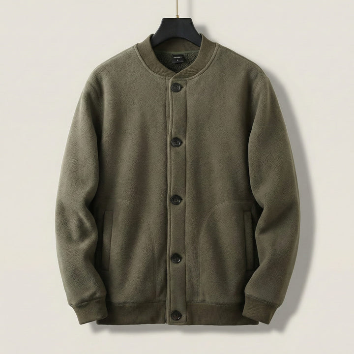 Emilio Fleece Lined Button Jacket