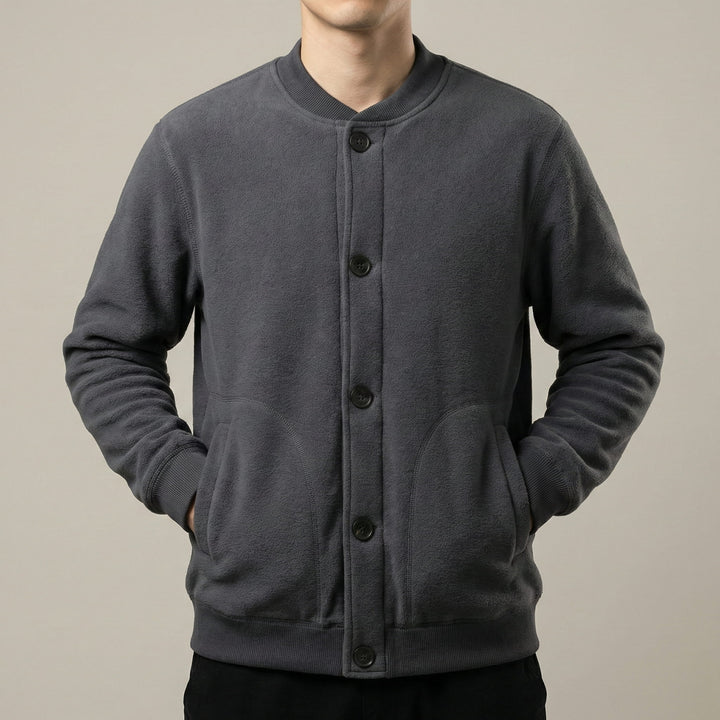 Emilio Fleece Lined Button Jacket