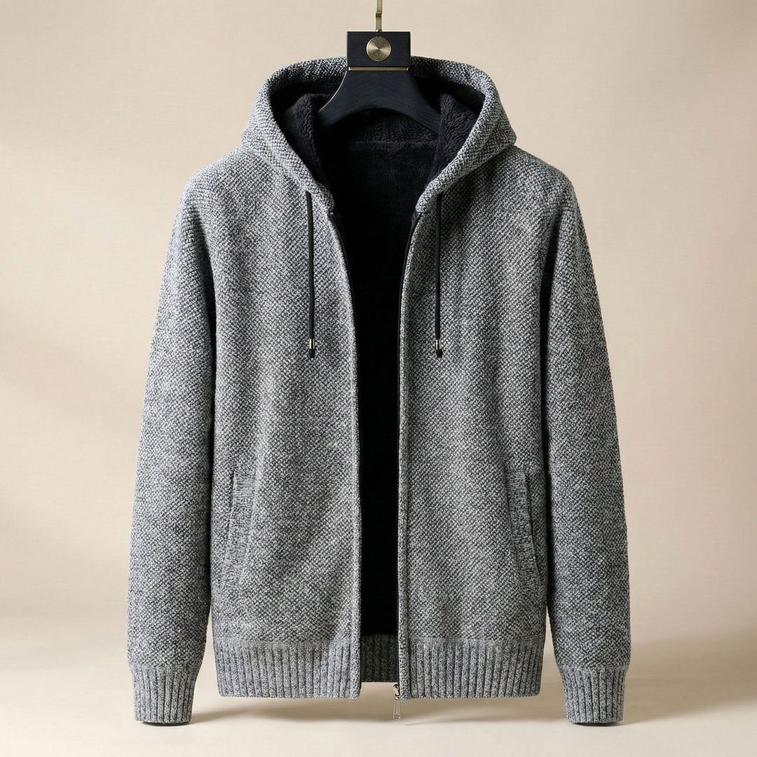 Federico Textured Zip Hoodie