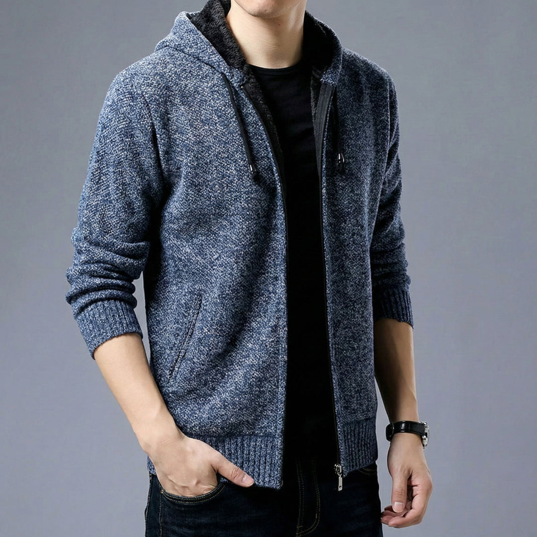 Federico Textured Zip Hoodie