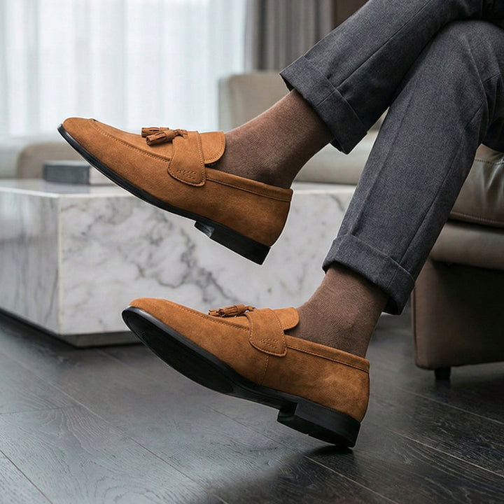 Lorenzo Suede Tassel Loafer