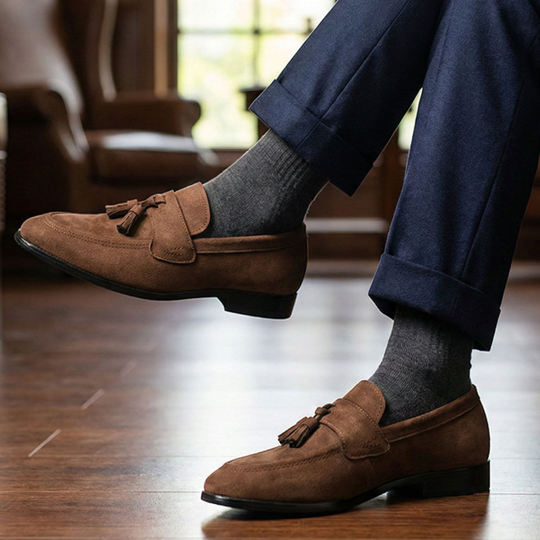Lorenzo Suede Tassel Loafer