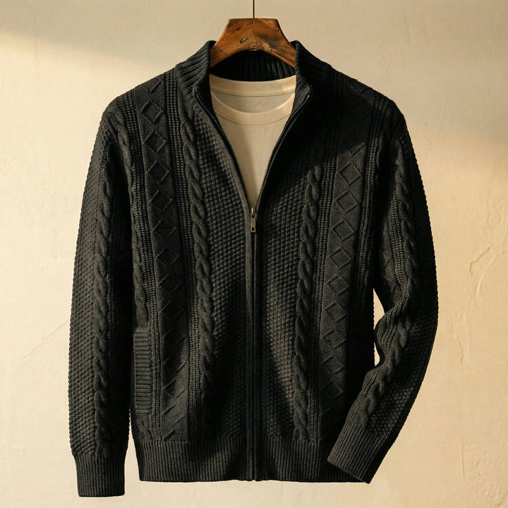 Alessandro Cotton Cable Knit Jacket
