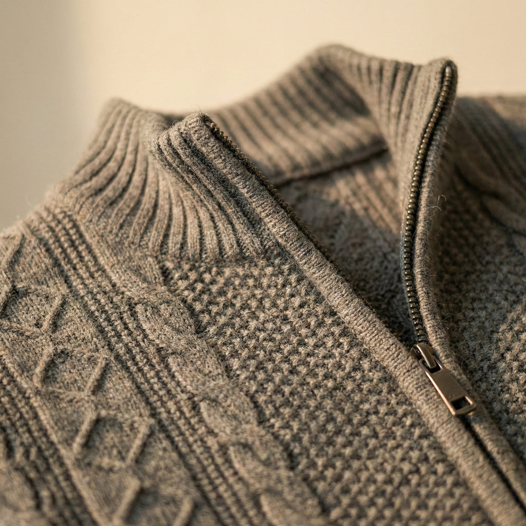 Alessandro Cotton Cable Knit Jacket