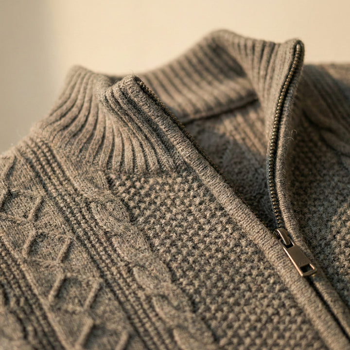 Alessandro Cotton Cable Knit Jacket