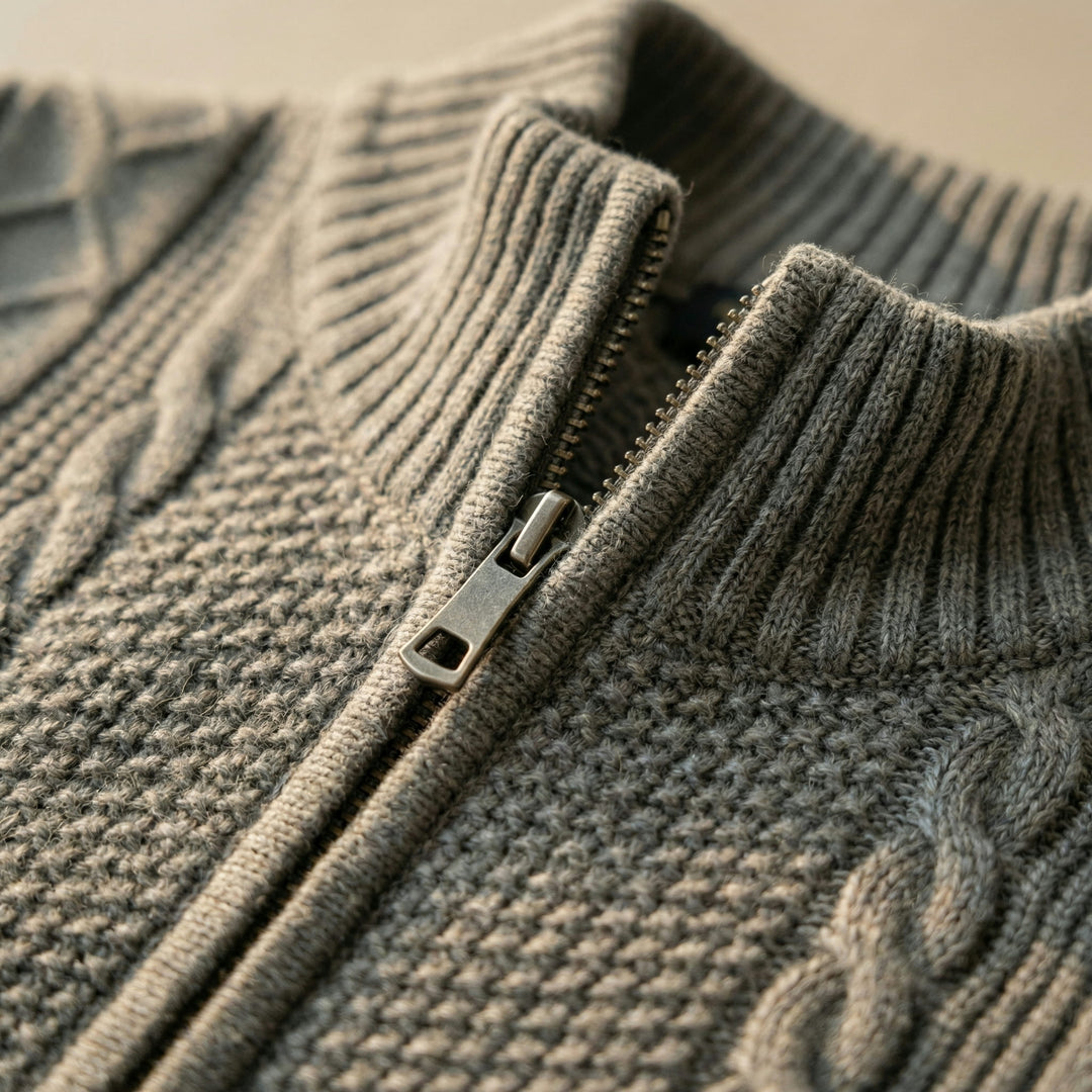 Alessandro Cotton Cable Knit Jacket