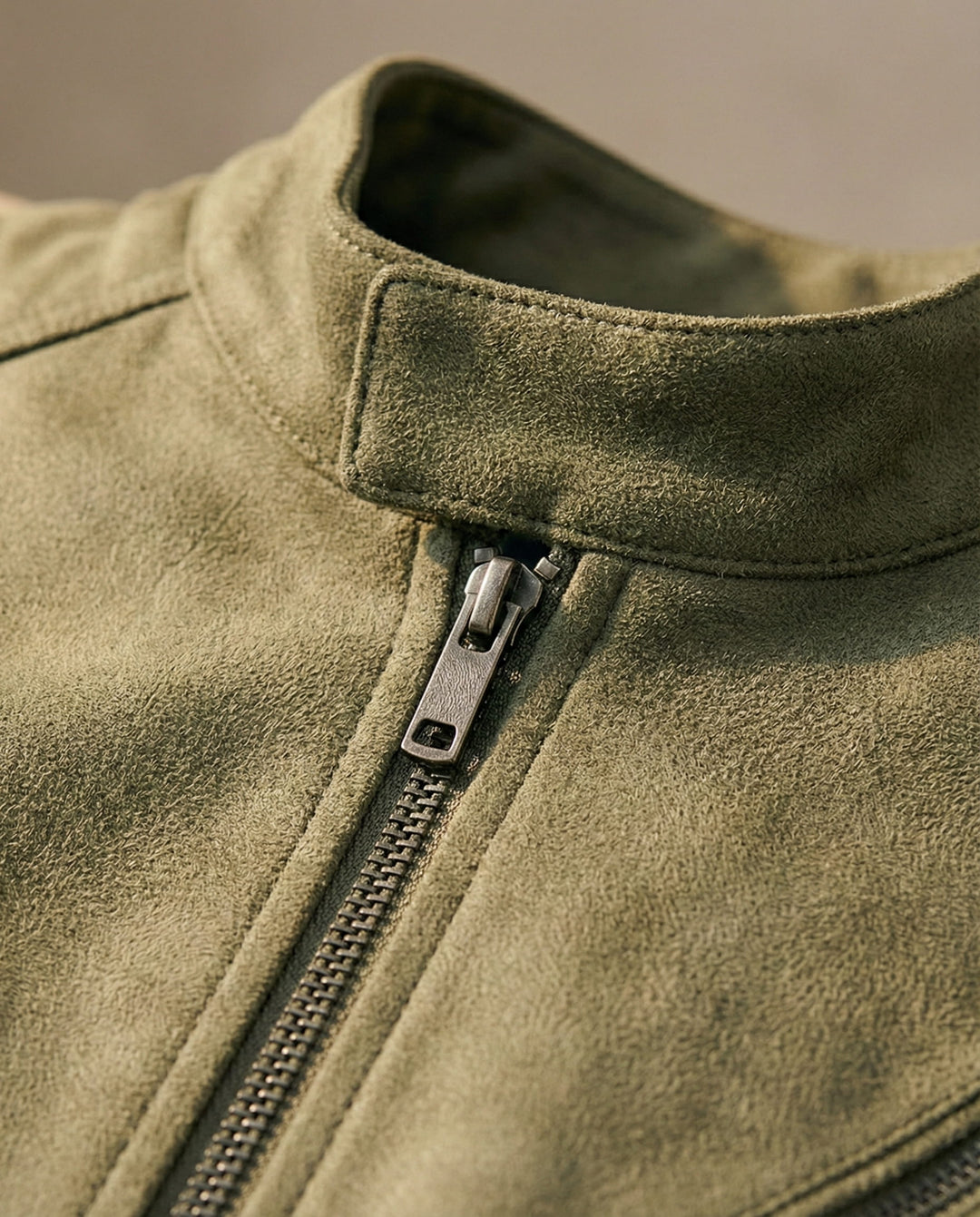 Matteo Suede-Effect Zip Jacket