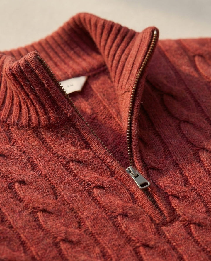 Alessandro Cotton Quarter-Zip Sweater