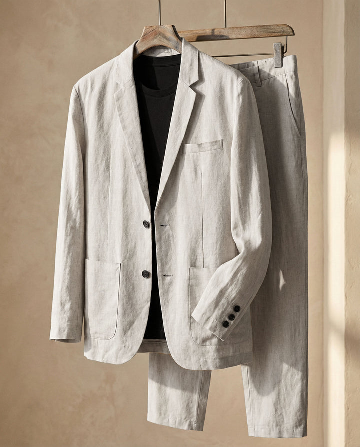 Lorenzo Linen-Blend Suit