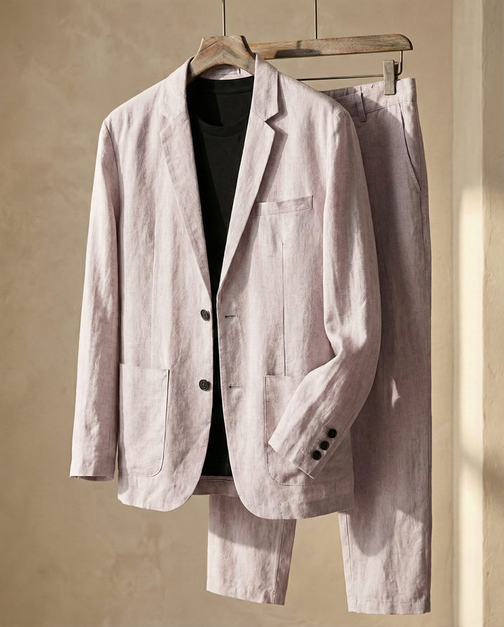 Lorenzo Linen-Blend Suit