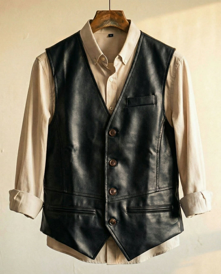 Antonio Leather Vest