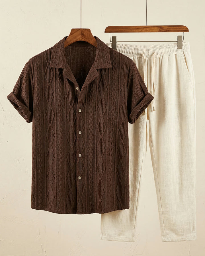 Renato Textured Shirt Set