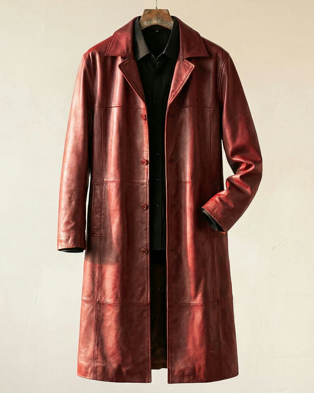 Riccardo Leather Coat