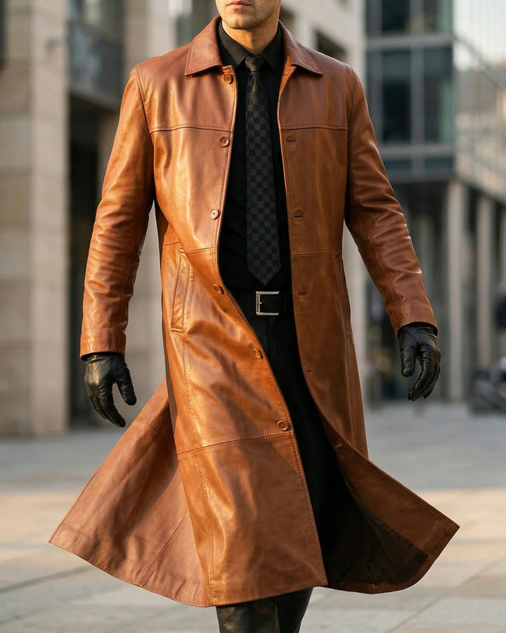 Riccardo Leather Coat