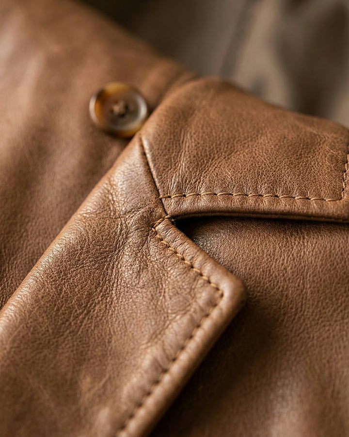 Riccardo Leather Coat