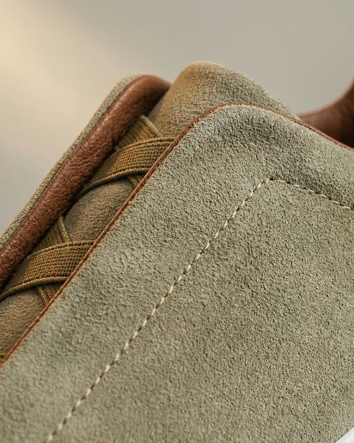 Alberto Leather Slip-On Sneakers