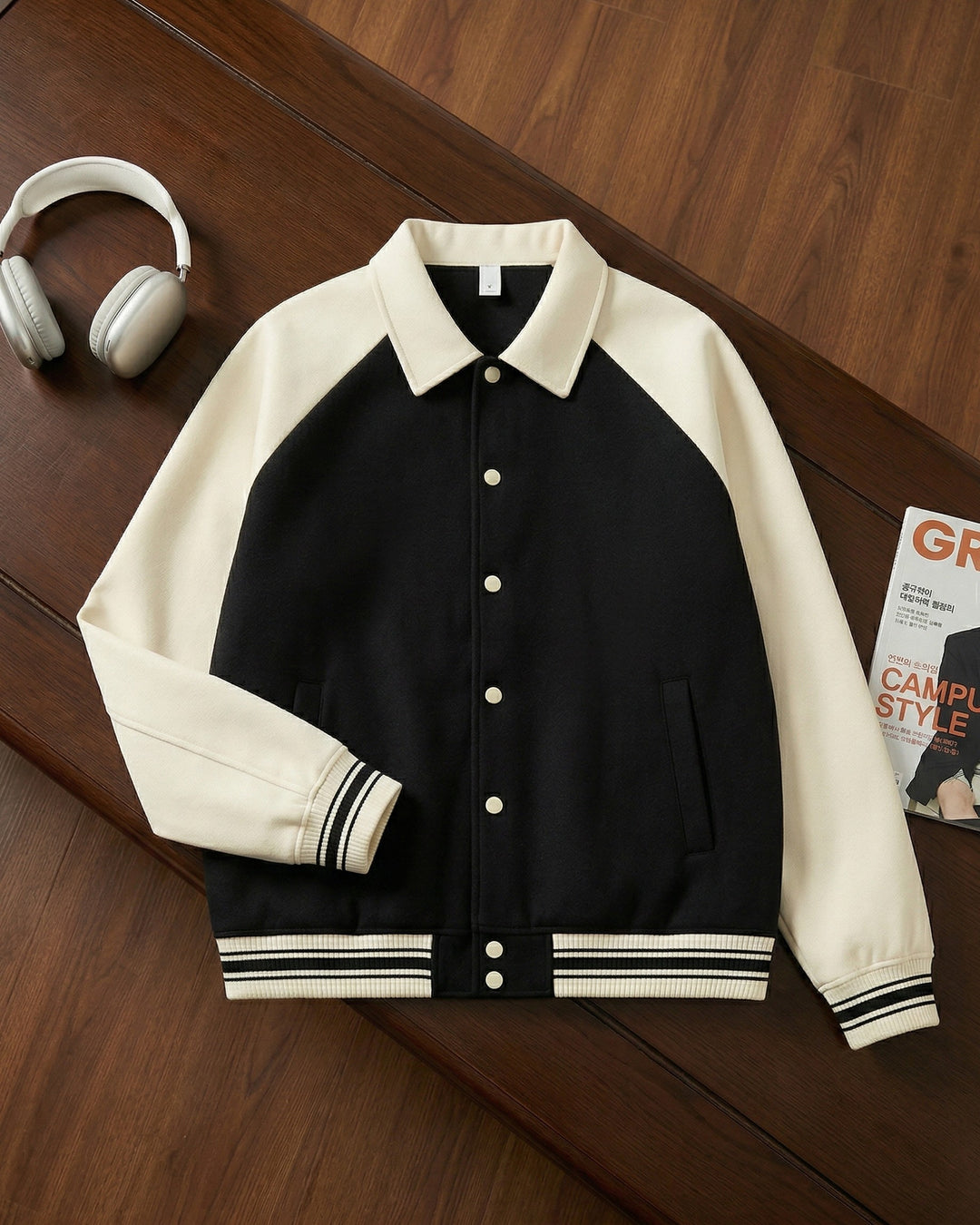 Giorgio Cotton-Blend Varsity Jacket