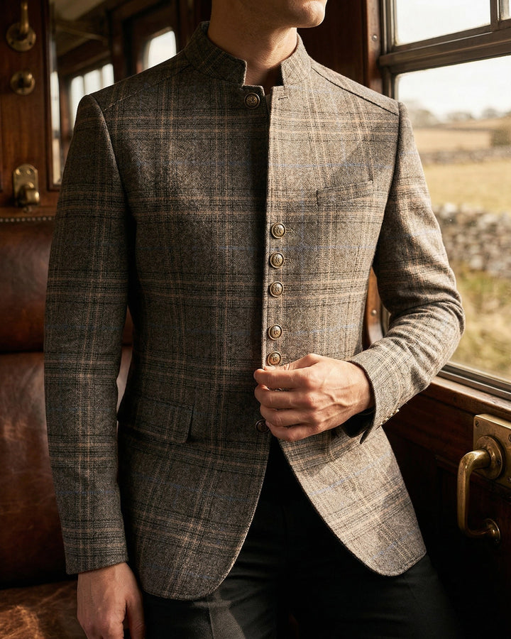 Vittorio Stand-Collar Jacket