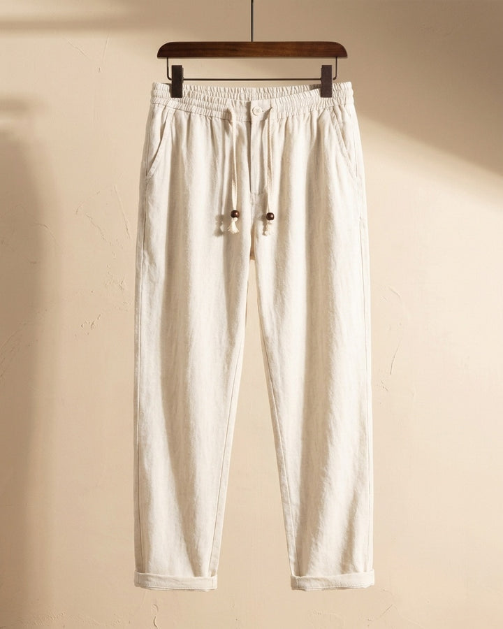 Raffaele Linen Drawstring Trousers