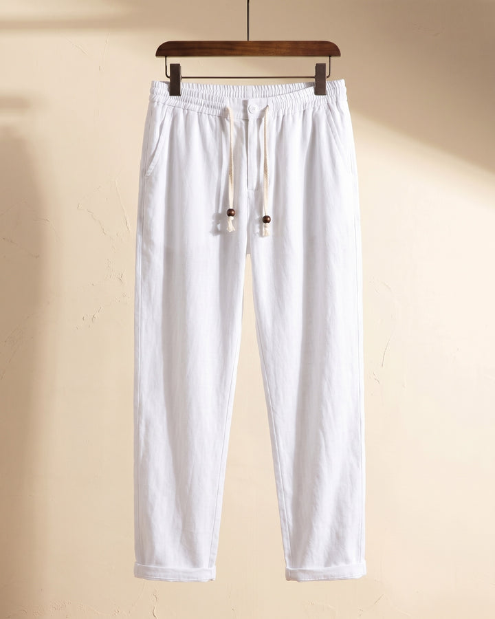 Raffaele Linen Drawstring Trousers