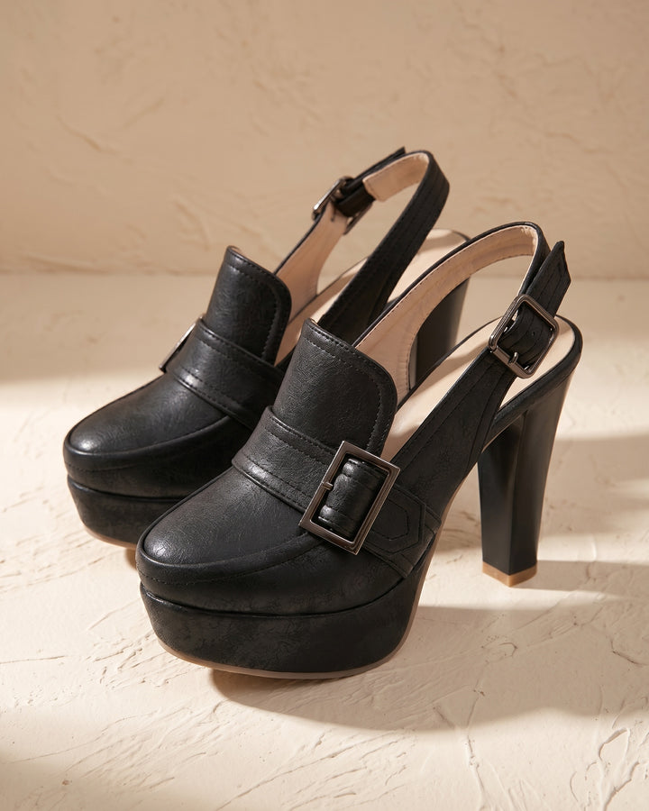 Teodora Platform Slingback Loafers