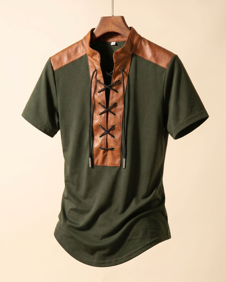 Renzo Lace-Up T-Shirt