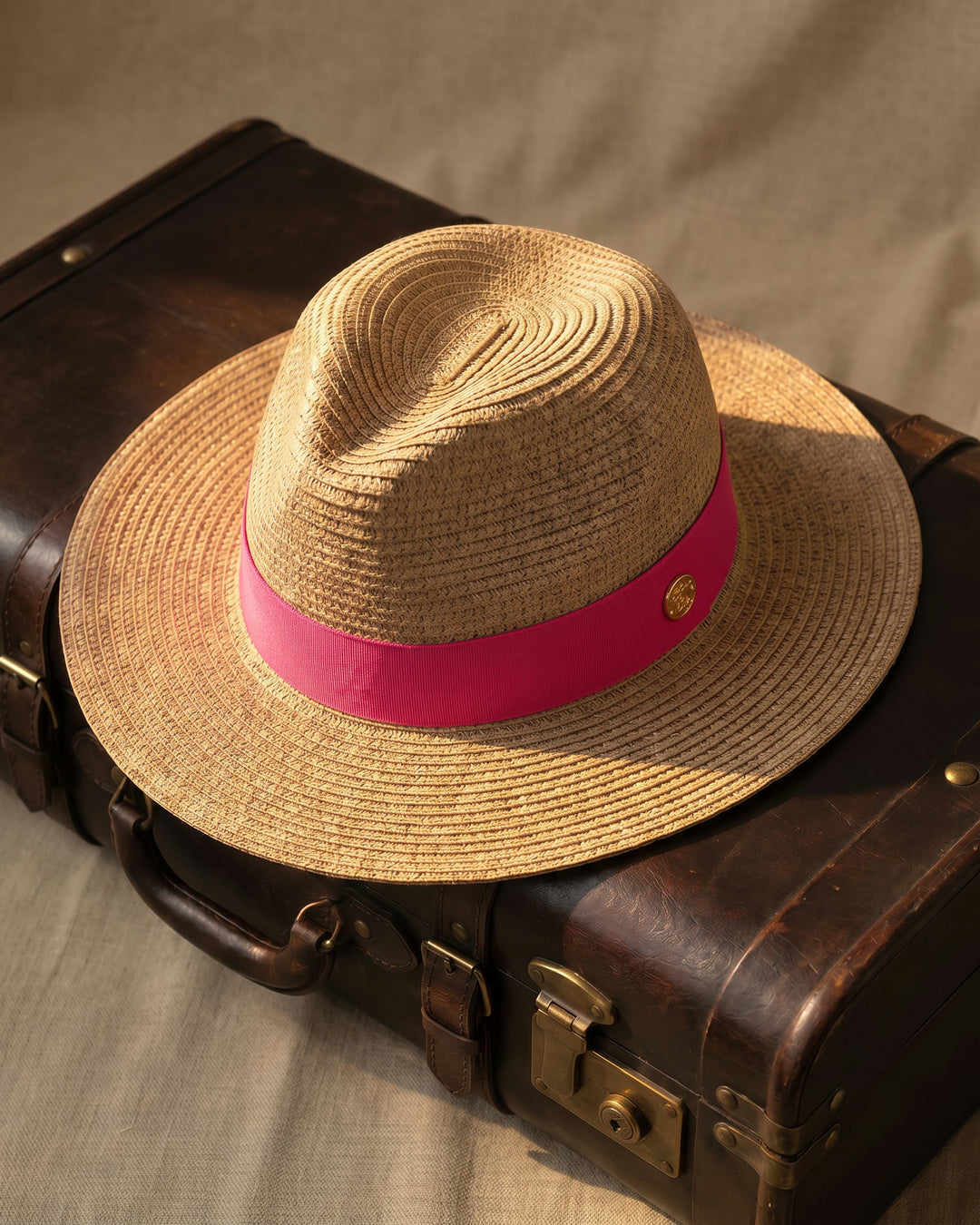Giovanni Straw Wide-Brim Hat