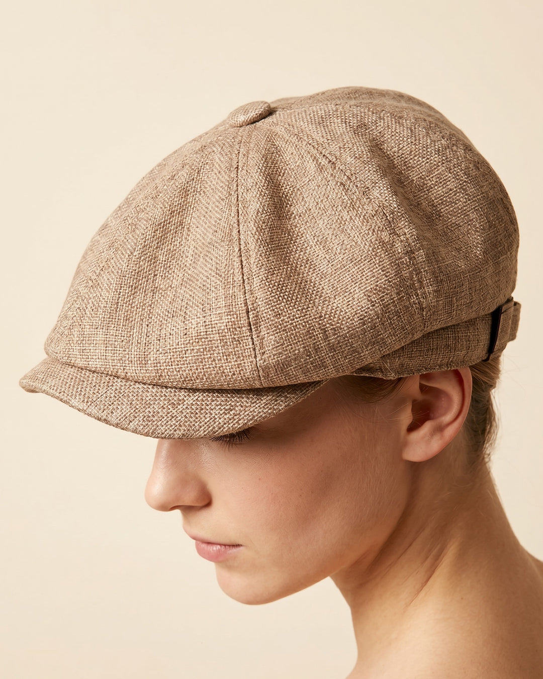 Virgilio Textured Woven Newsboy Cap