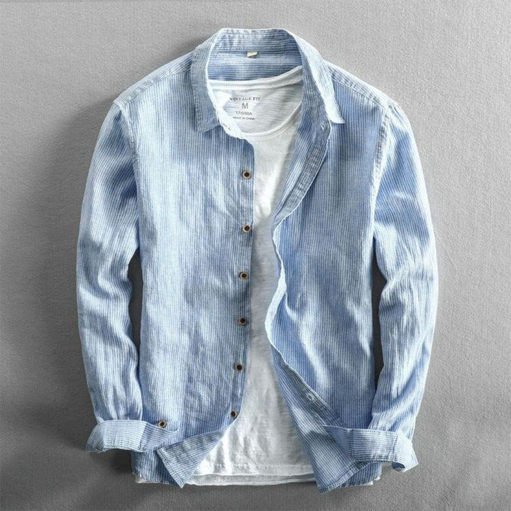Sergio Linen Striped Shirt