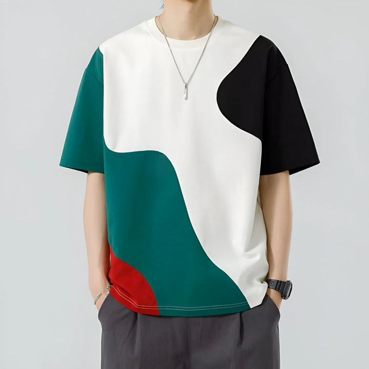 Mateo Abstract Colorblock T-Shirt