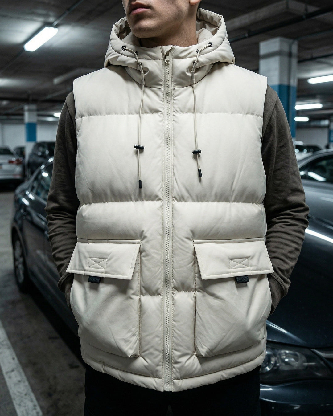 Ettore Hooded Puffer Vest
