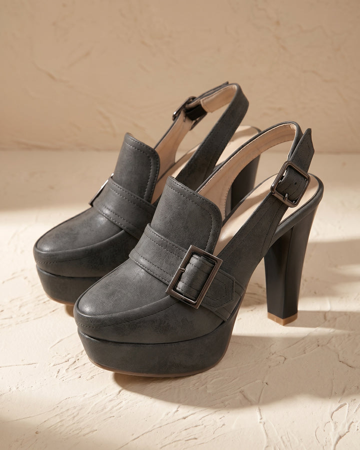 Teodora Platform Slingback Loafers