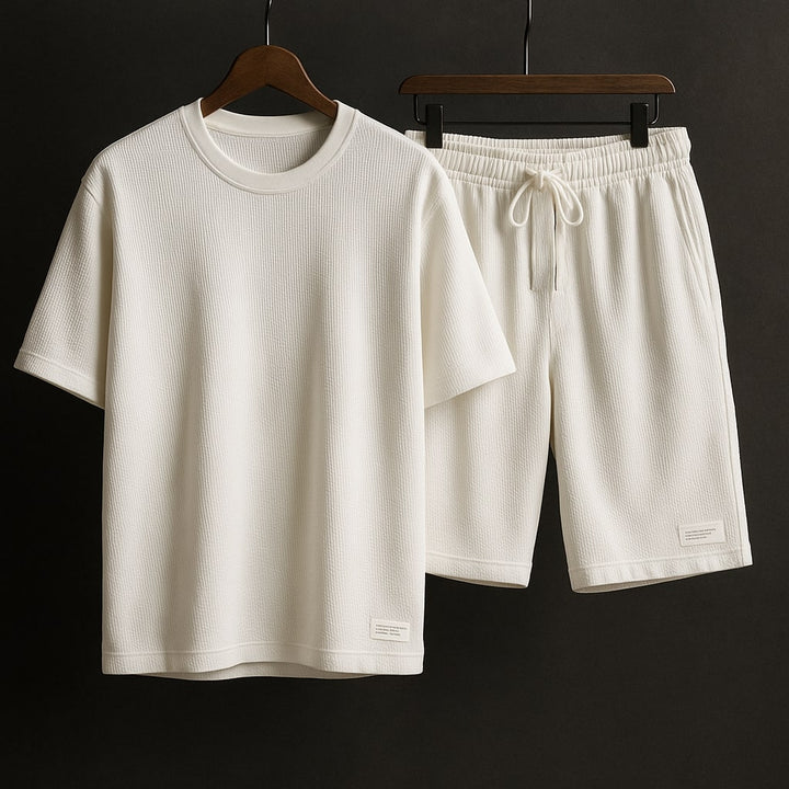 Luca Waffle‑Knit Lounge Set