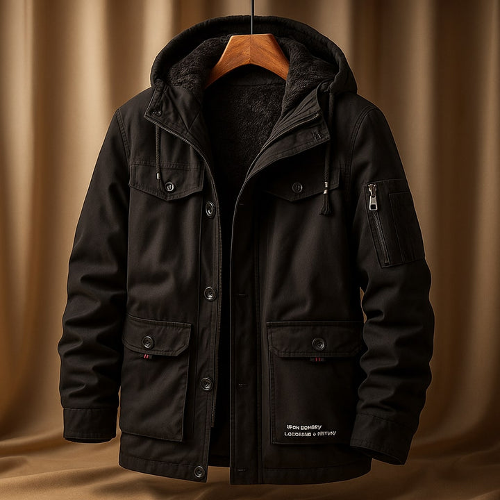 Nikos Cotton Hooded Field Jacket