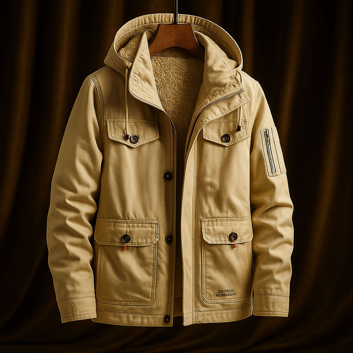 Nikos Cotton Hooded Field Jacket