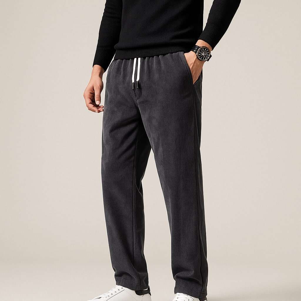 Tomas Corduroy Drawstring Trousers